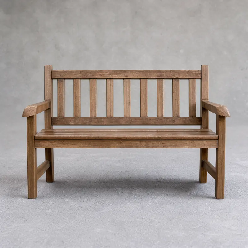 Multi-reference: fox from image 1 on bench from image 2: input 2