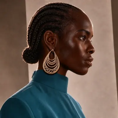 FLUX 3 Klein example: Replace the earring with a bronze statement earring