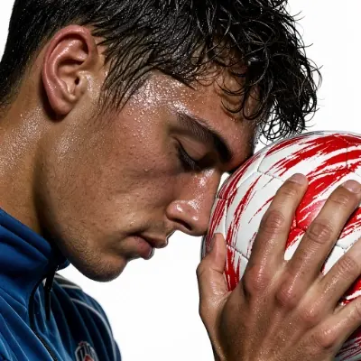 FLUX 3 Klein example: Athlete pressing forehead to a soccer ball