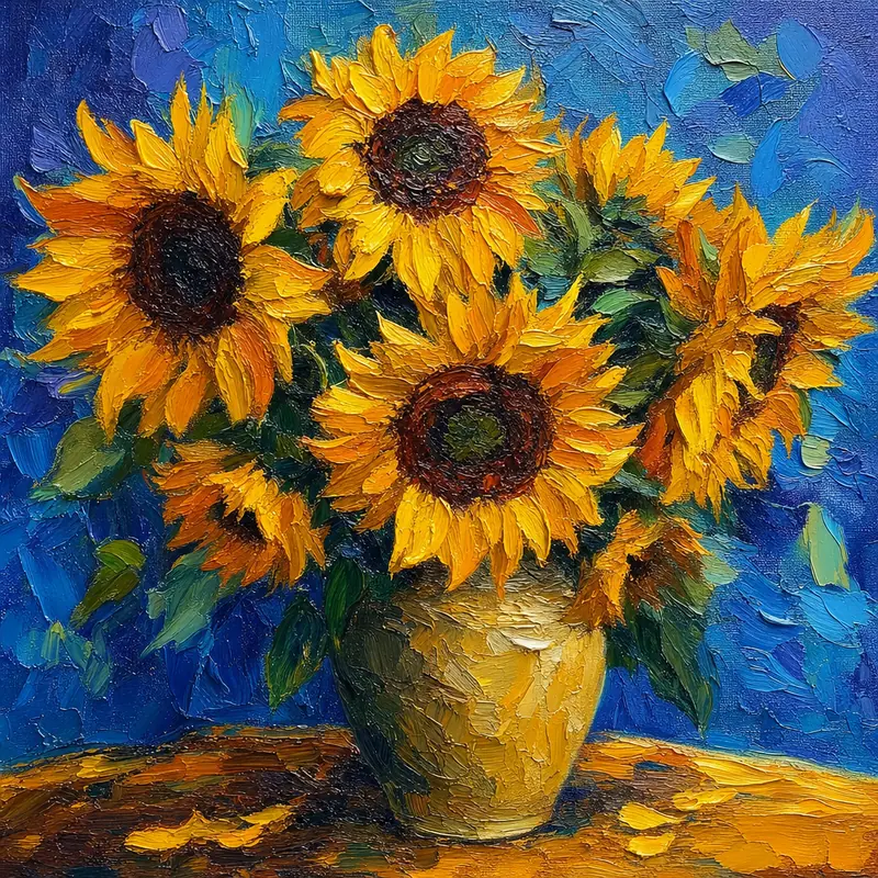 Impasto painting used as a Krea 2 style reference